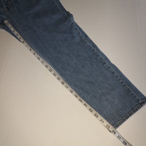 Gap Button Fly Cheeky Straight High Rise Jeans Size 16/33 - Picture 5 of 11